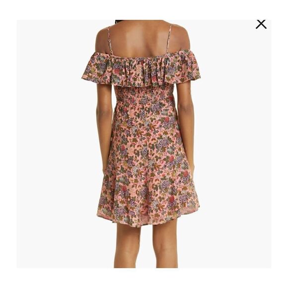 NWT ByTimo Floral Ruffle Cold Shoulder Dress - Picture 4 of 8